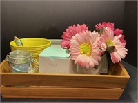 Grove tray & Soaper with brush, vase, inspirationa