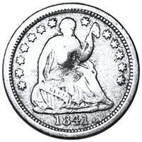 1841-O Seated Liberty Half Dime NICELY CIRCULATED
