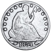 1854-O Seated Half Dollar NICELY CIRCULATED
