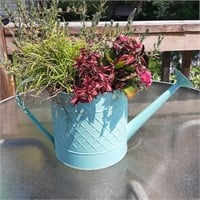 Painted Watering Can Planter