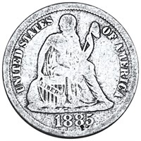 1875 Seated Liberty Dime NICELY CIRCULATED