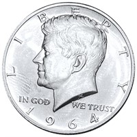 1964 Kennedy Silver Half Dollar GEM PROOF