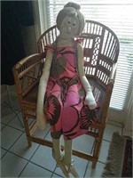 Flapper Doll with Necklace
