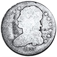 1837 Capped Bust Quarter NICELY CIRCULATED