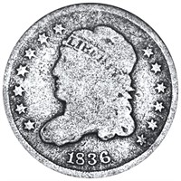 1836 Capped Bust Half Dime NICELY CIRCULATED