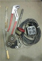 Large Channel Locks, Multi Plug Extension Cord,