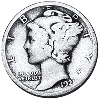 1921 Mercury Silver Dime NICELY CIRCULATED