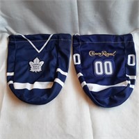 2 x Crown Royal Toronto Maple Leafs Bags