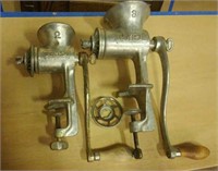 (2) Universal Meat Grinders