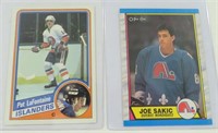 1984-85 Topps #113 Pat Lafontaine & Joe Sakic RC