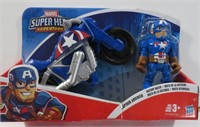 Sealed Toy Captain America Figure With Motorcycle