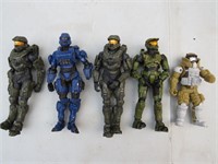 Halo Action Figure Lot 5 Master Chief 5 Inch Toys