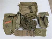 US Army Surplus Ammo Pouch Bags Belts Military Lot