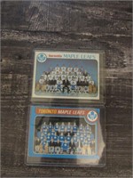 1978-80 OPC Toronto Maple Leafs Checklist Cards