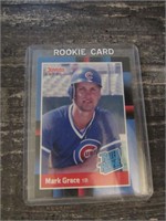 1988 Mark Grace Donruss Baseball Rookie Card #40