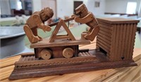 Hand carved music box