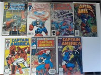 Lot of 7 Captain America Comics