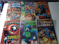 Lot of 6 Captain America Comics