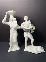 Beautiful Boehm - man & woman figurines