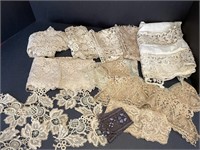 Vintage lace pieces - tatting work so amazing