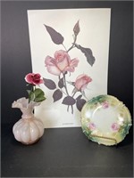 Janet Brown Artist proof, ruffle vase, porcelain