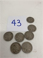 7 Indian Head Nickels