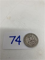 1942S Washington Silver Quarter