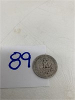 1941P Washington Silver Quarter