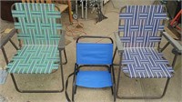 (3) Folding Lawn Chairs