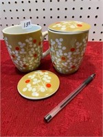 SECOND CUP MUGS PAIR