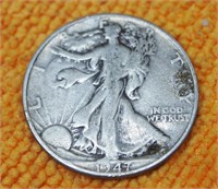 1947 WAlking Liberty Half Dollar