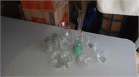 Glassware and glass decor a few pieces have some