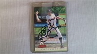 Tyson Corley Signed Card Pitcher Kannapolis