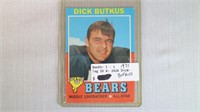 Dick Butkus 1971 Bears card