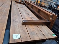 12' x 3' Wood Table & Benches