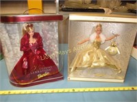 2pc Holiday Celebration Barbie Collector Dolls