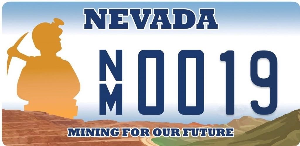 NV MINING FOR OUR FUTURE LICENSE PLATE AUCTION - R2