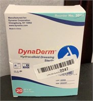 DynaDerm Hydrocolloid Dressing Sterile 20ct