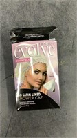First Line Go Satin Lined Shower Cap Ivory