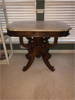 Antique Marble Top Parlor Table