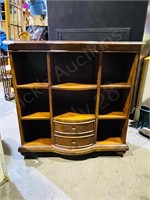 small open front book case w/ drawers