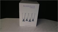 Marquis by Waterford 4 set New Crystal Pilsner