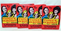 1978 Three's Company 4 Unopened Card Packs