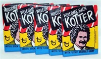 5 Welcome Back Kotter Unopened 1976 Card Packs