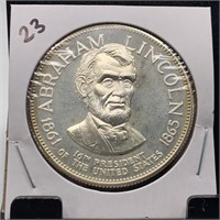 FRANKLIN MINT STERLING SILVER PROOF LINCOLN