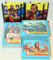 1983 A-Team Cards - Complete Set, 4 Packs & 102