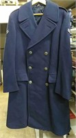Heavyweight Military Wool winter over coat. Size