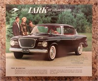 Studebaker Lark Five Different Models Date Sheet