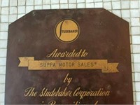 Studebaker Dealership Ten Year Service Award