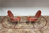 Antique Amsco Double Glider Toy Doll Swing